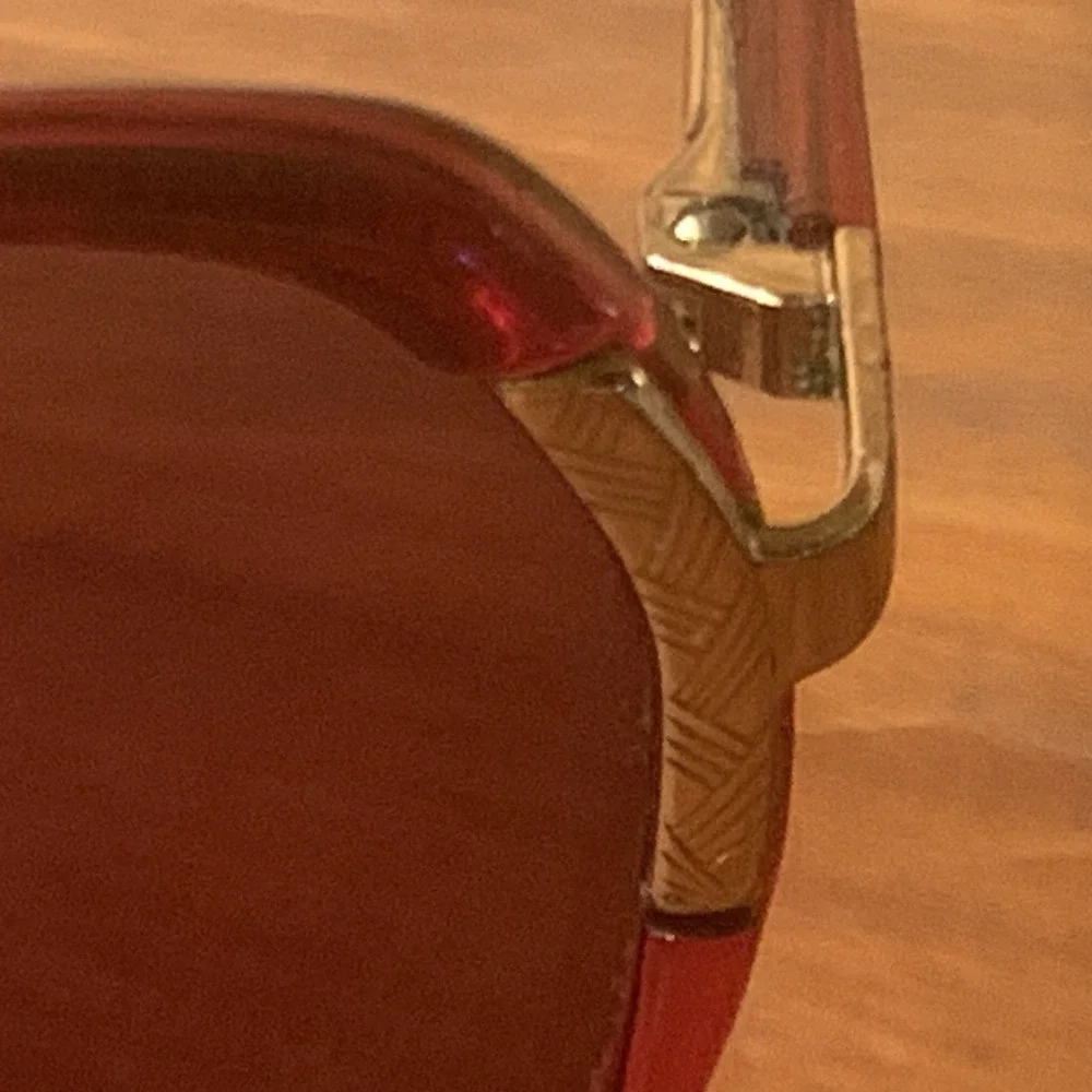 Vintage Woman's Tura MOD 344 Red & Gold 1980's Eyeglasses Frames Only Japan